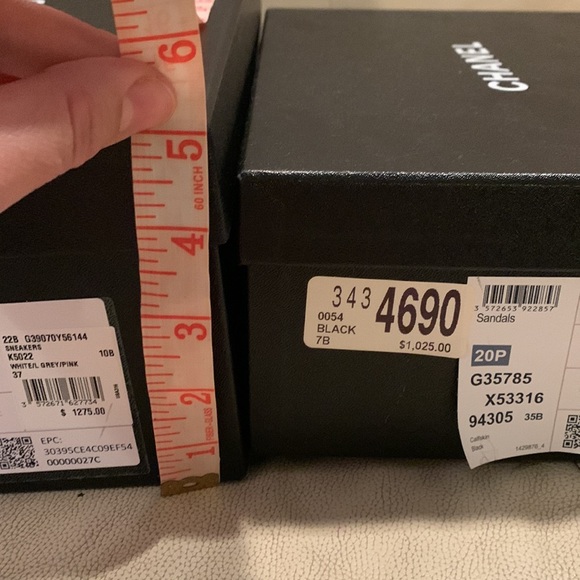2 Chanel boxes for shoes sneakers heels - Picture 8 of 9